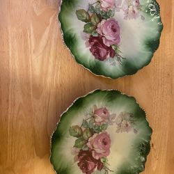 Antique Plates 13”  (2)