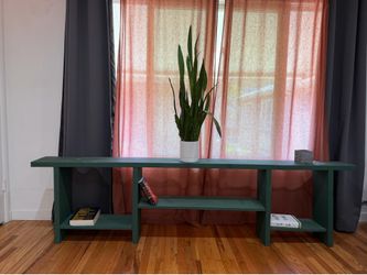 Handmade Solid Wood Entertainment Center / Bookcases | 3 , 2 or 1 Piece Set | Forest Green | Custom Built