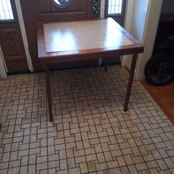 Wooden Folding Card Table/35 X 35 X 28.5 Inches 