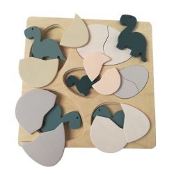 Wooden Jigsaw Puzzle Dinosaur Egg Kids Puzzle