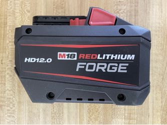 Milwaukee M18 18V Lithium-lon REDLITHIUM FORGE HD 12.0 Ah Battery.   Brand NEW.  NUEVO.