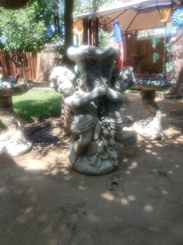Cement Angel Yard Decore