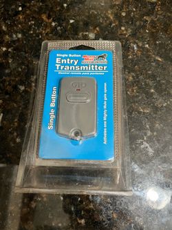Single Button Entry Transmitter