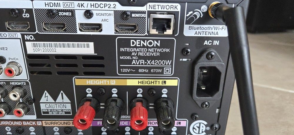 Denon AVR-X4200W 7.2 Channel Surround Sound Receiver