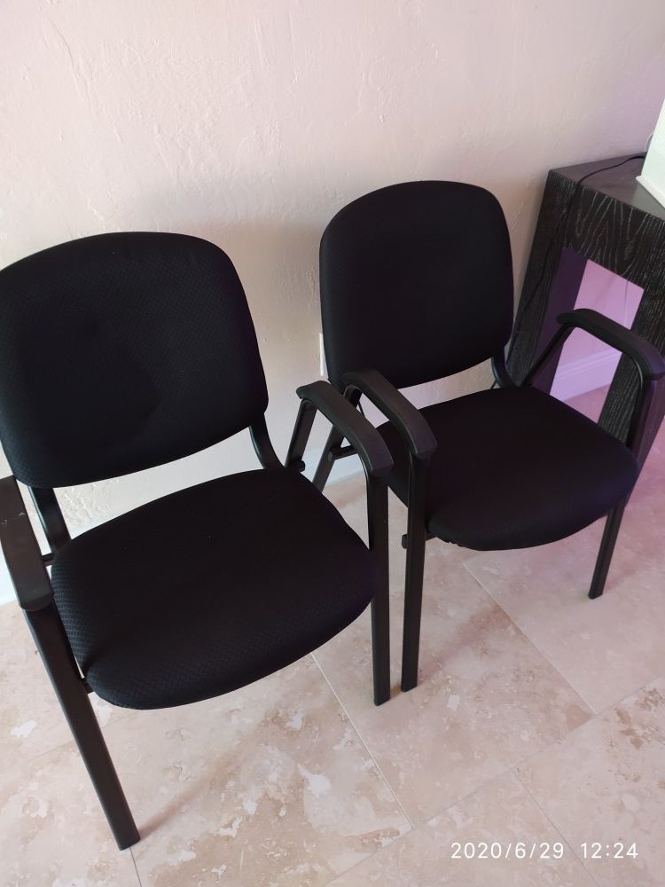 Office chairs w/arms set of two.