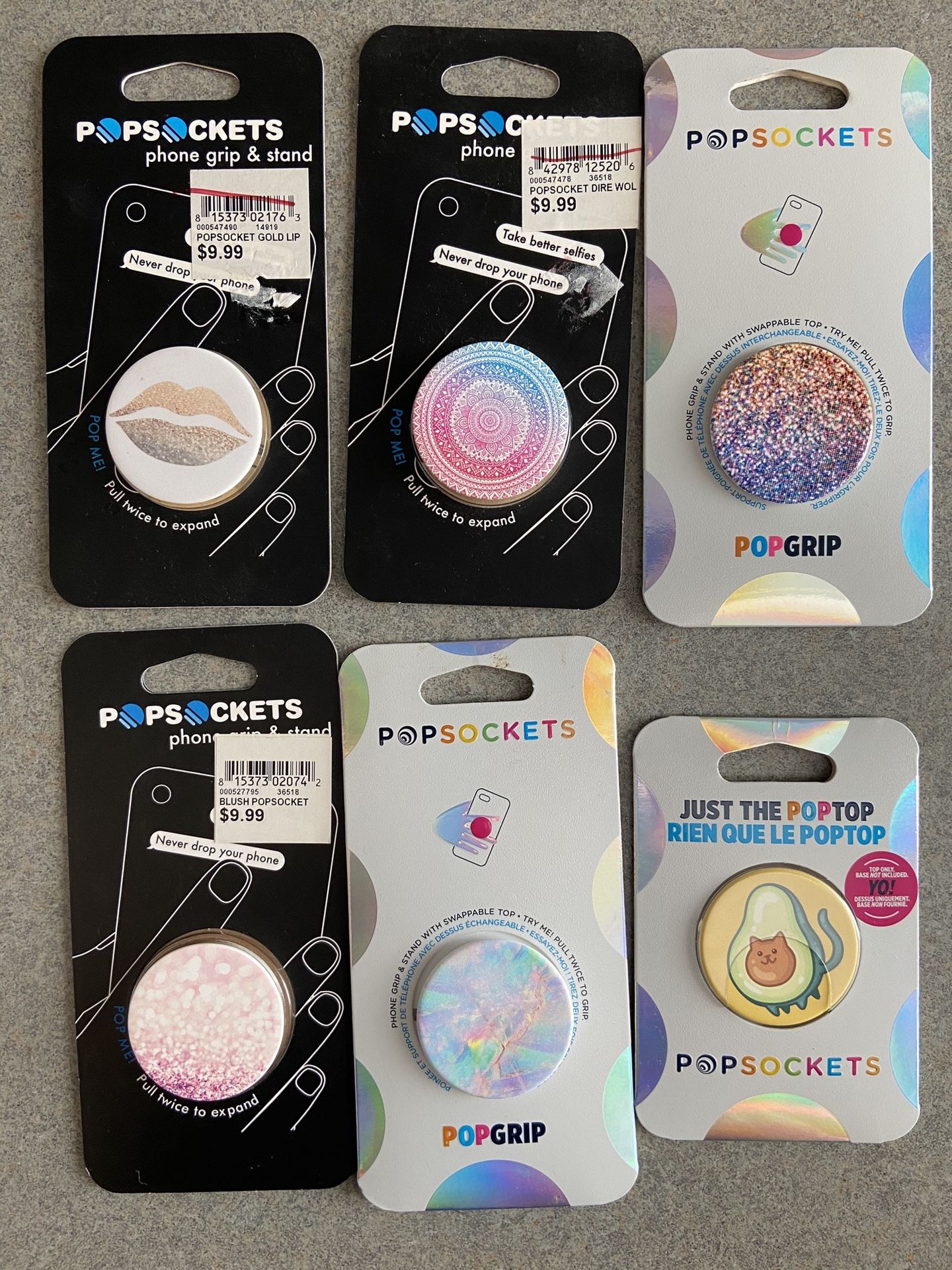 NEW POP SOCKETS - Choose 1 @ $10 each