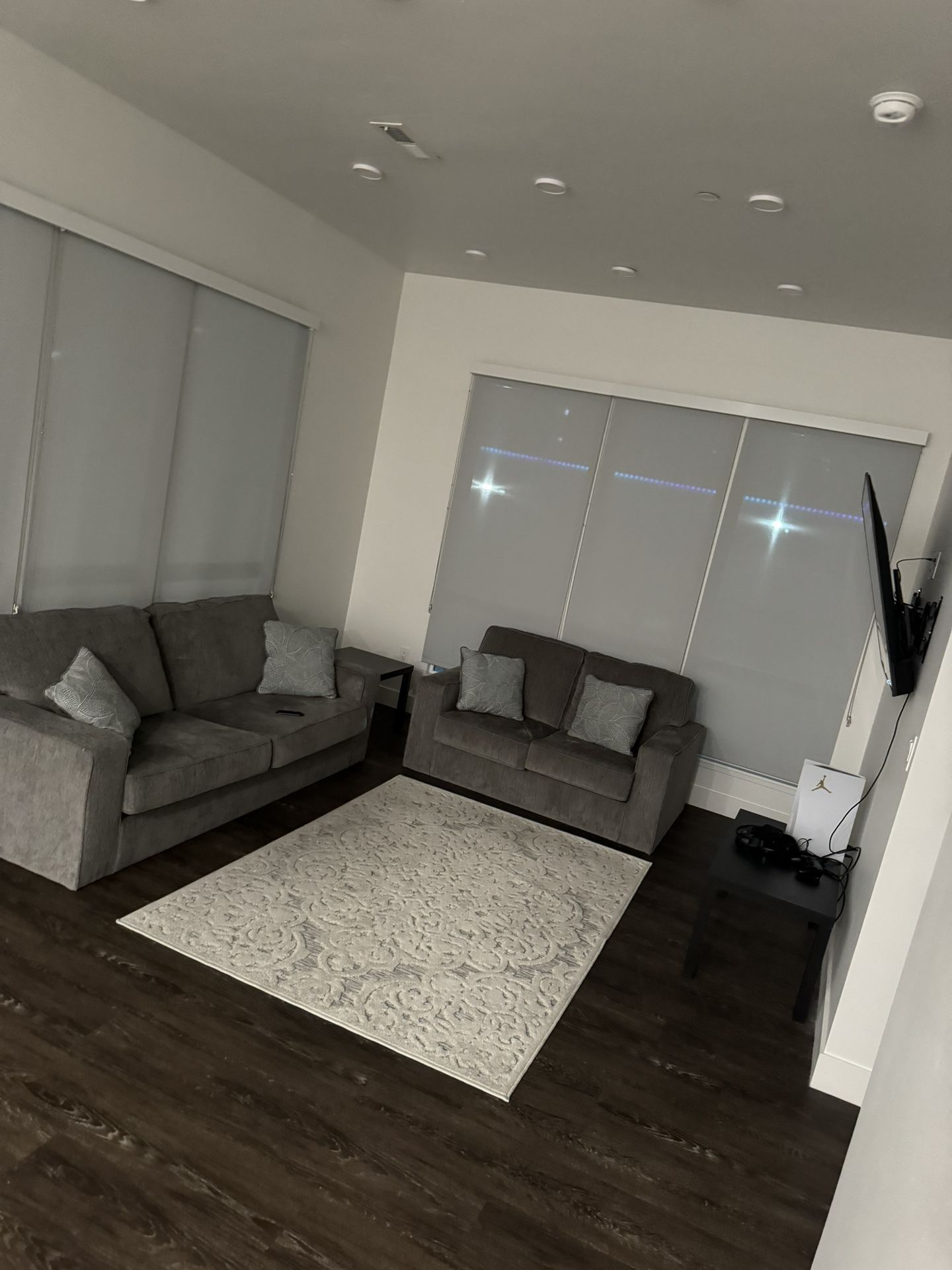 Grey Couch And Pillows