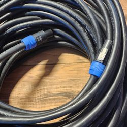 100FT Neutrik SpeakON Speaker Cable 12/4 NL4 300V
