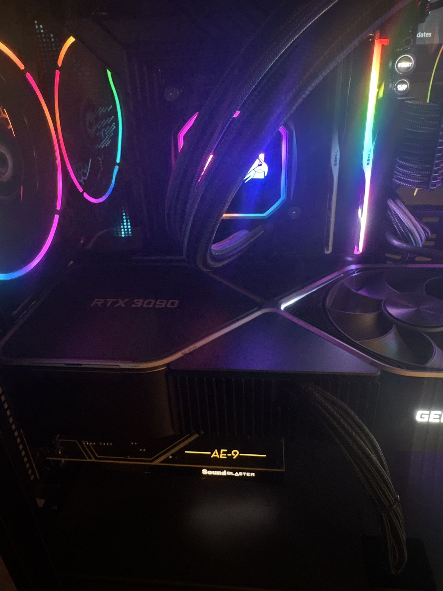 Custom Gaming PC RTX 3090FE Intel i9-12900KF 26 Core 32GB DDR5 6000 Mhz RAM ASUS ROG Z790 Maximus 8TB RAID0 SSD