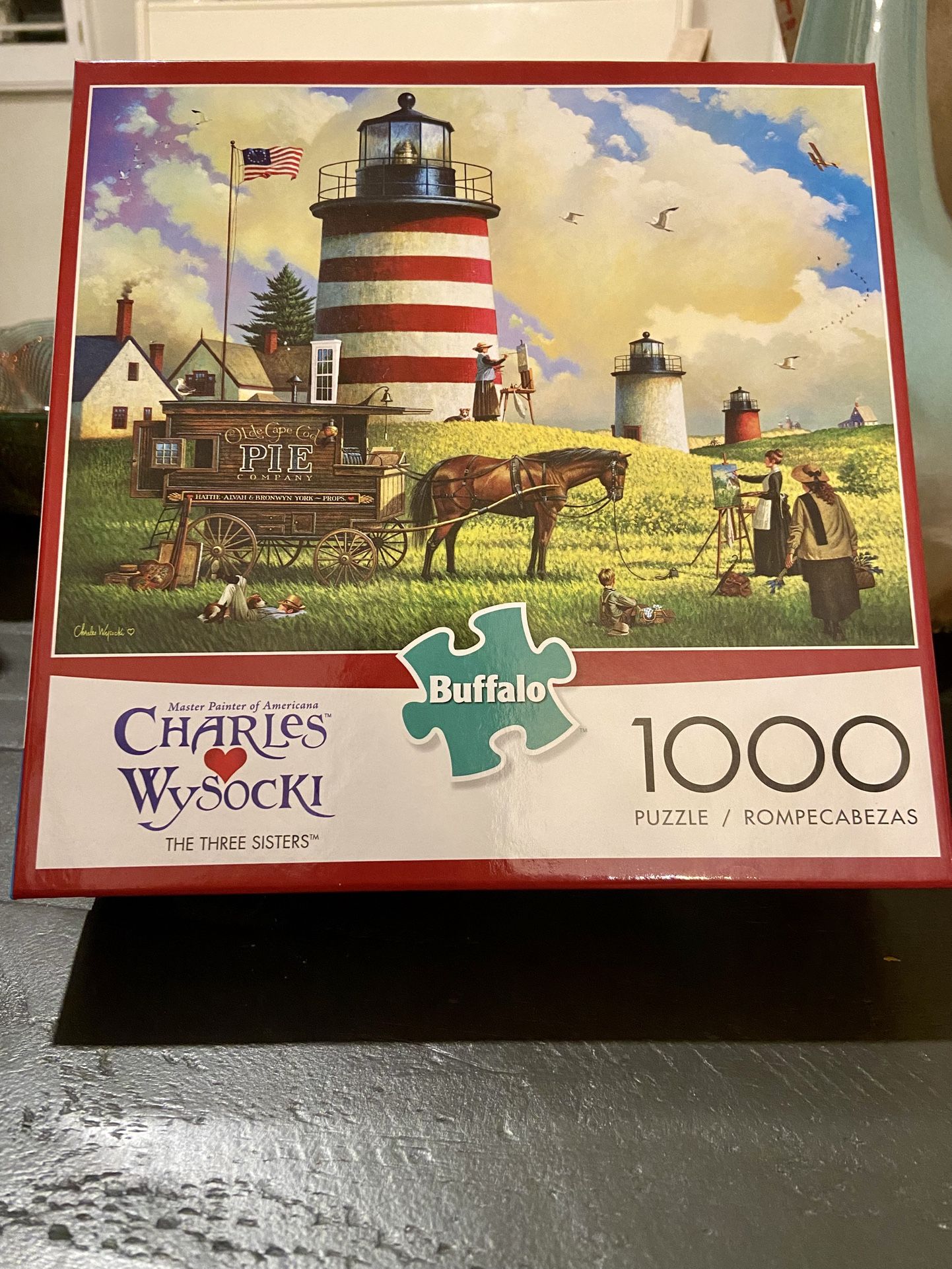 Puzzle Charles Wysocki Buffalo Games Puzzle 1000Pc The Three Sisters New/unopened. Gift-giving condition