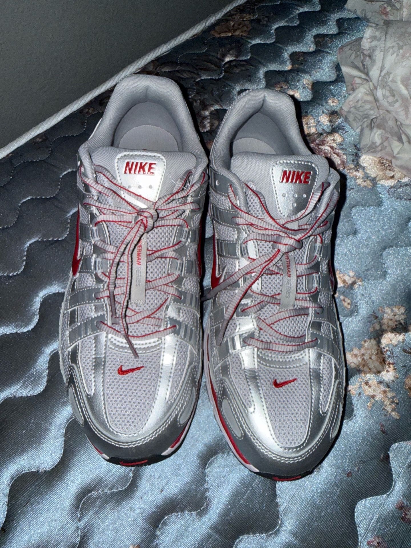 Nike P-6000 Silver Red - Size 12