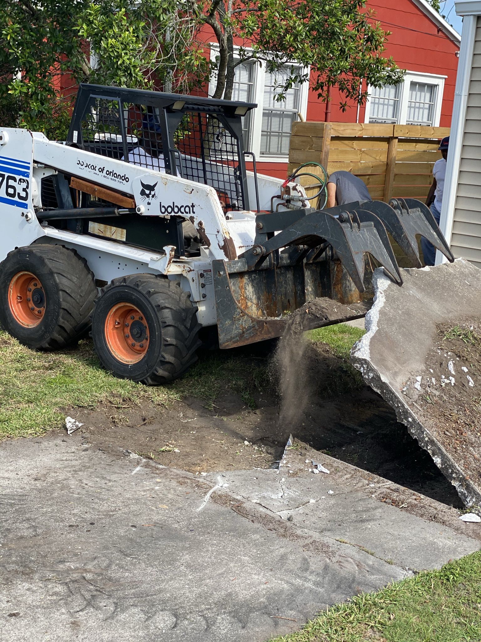 Bobcat Skid Steer Work. 