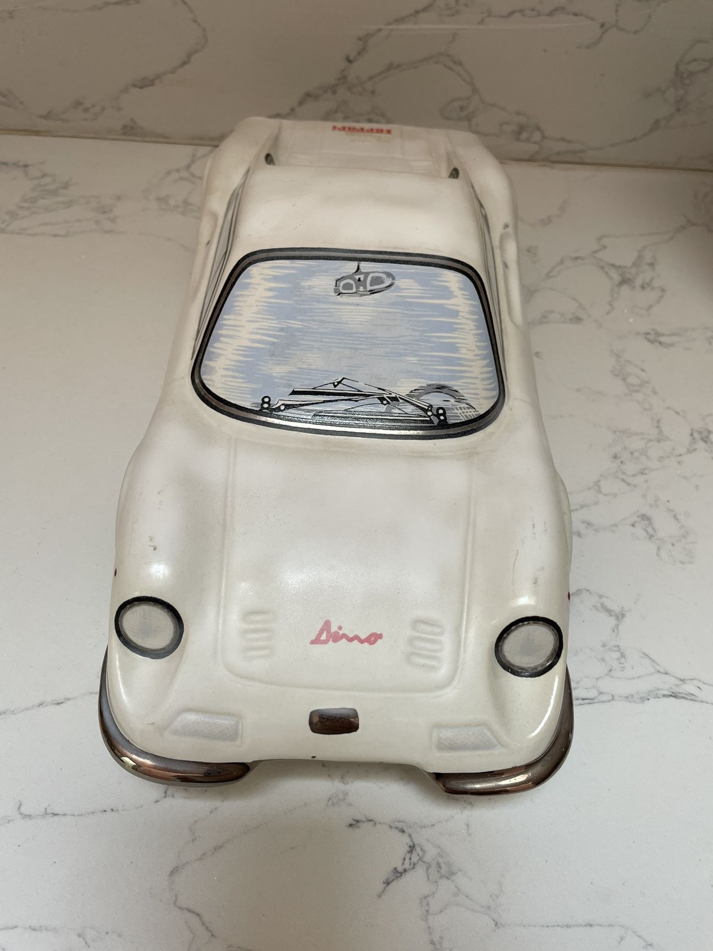 Ferrari Dino 246 Porcelain  Bottle Decanter White