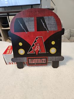 Arizona Diamondbacks wooden team bus sign in chandler
