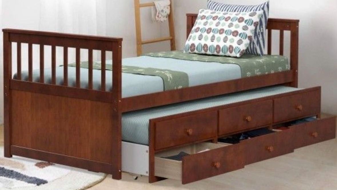 Twin captains Bed With Storage