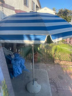 Umbrella with vase
