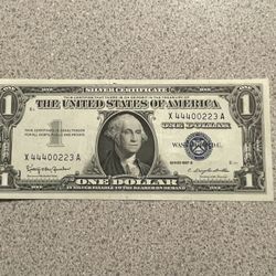 Blue Seal Bill With Fancy Serial Numbers😎