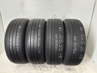 Set 4 Tires 205 55 16 Dunlop Enasave 01 As 