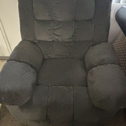 Dark Grey Electric Recliner 