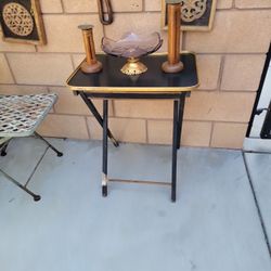 Tray Table With Decor. 