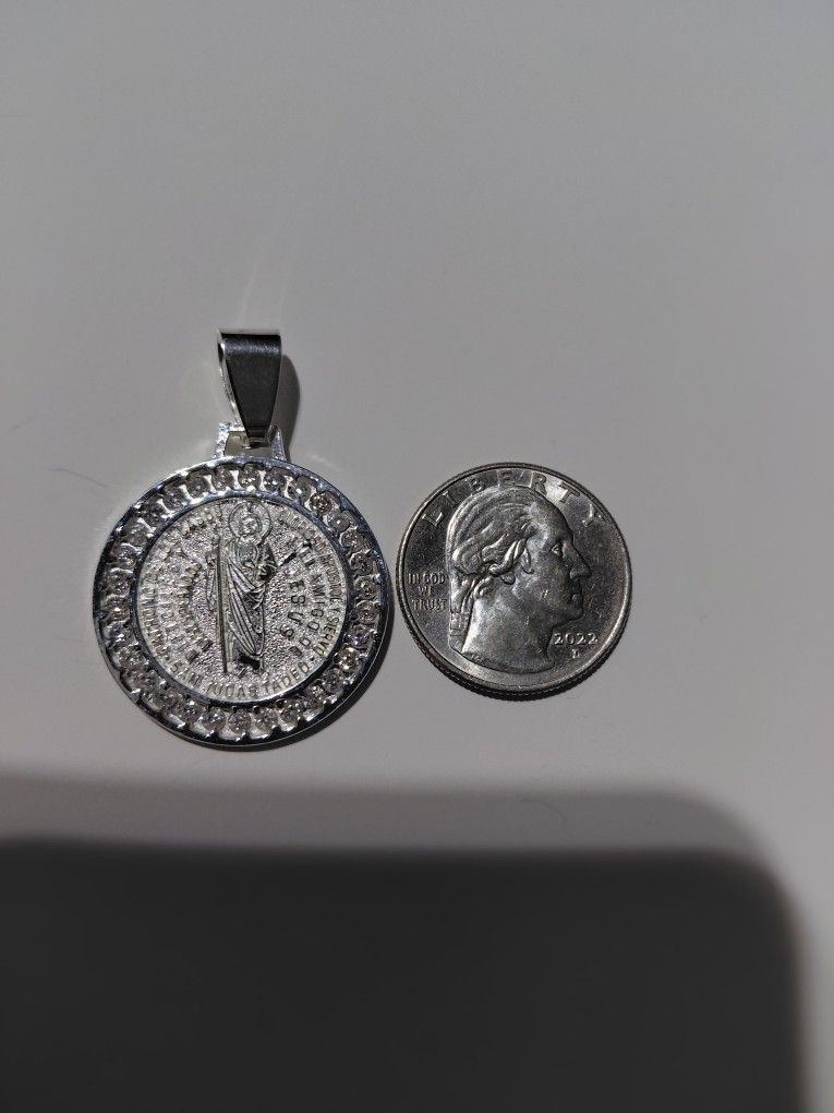 St Jude Silver Charm 