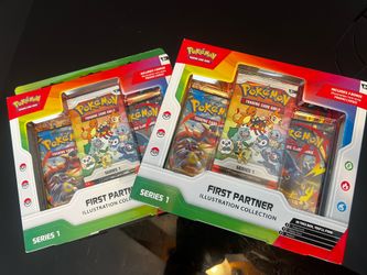 Pokemon First Partner Illustration Collection Series 1 lot of 2