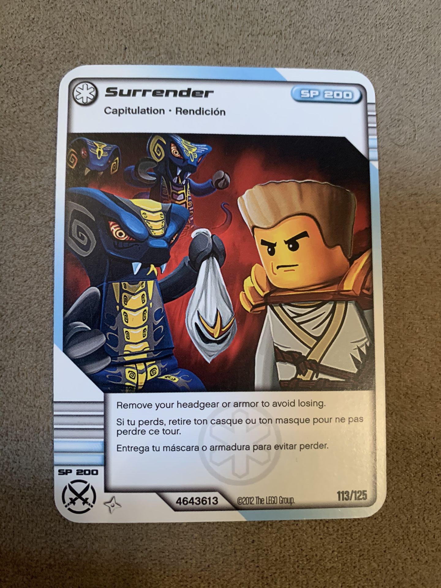 Lego Ninjago Card Surrender