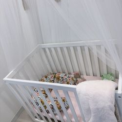Mini Crib And Mattress 