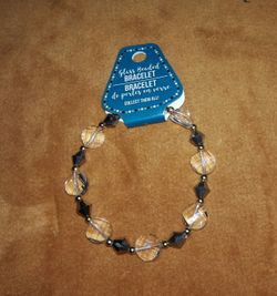 Glass beaded bracelet