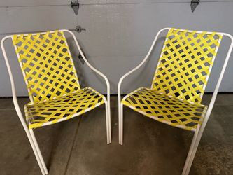 Yellow outdoor chairs