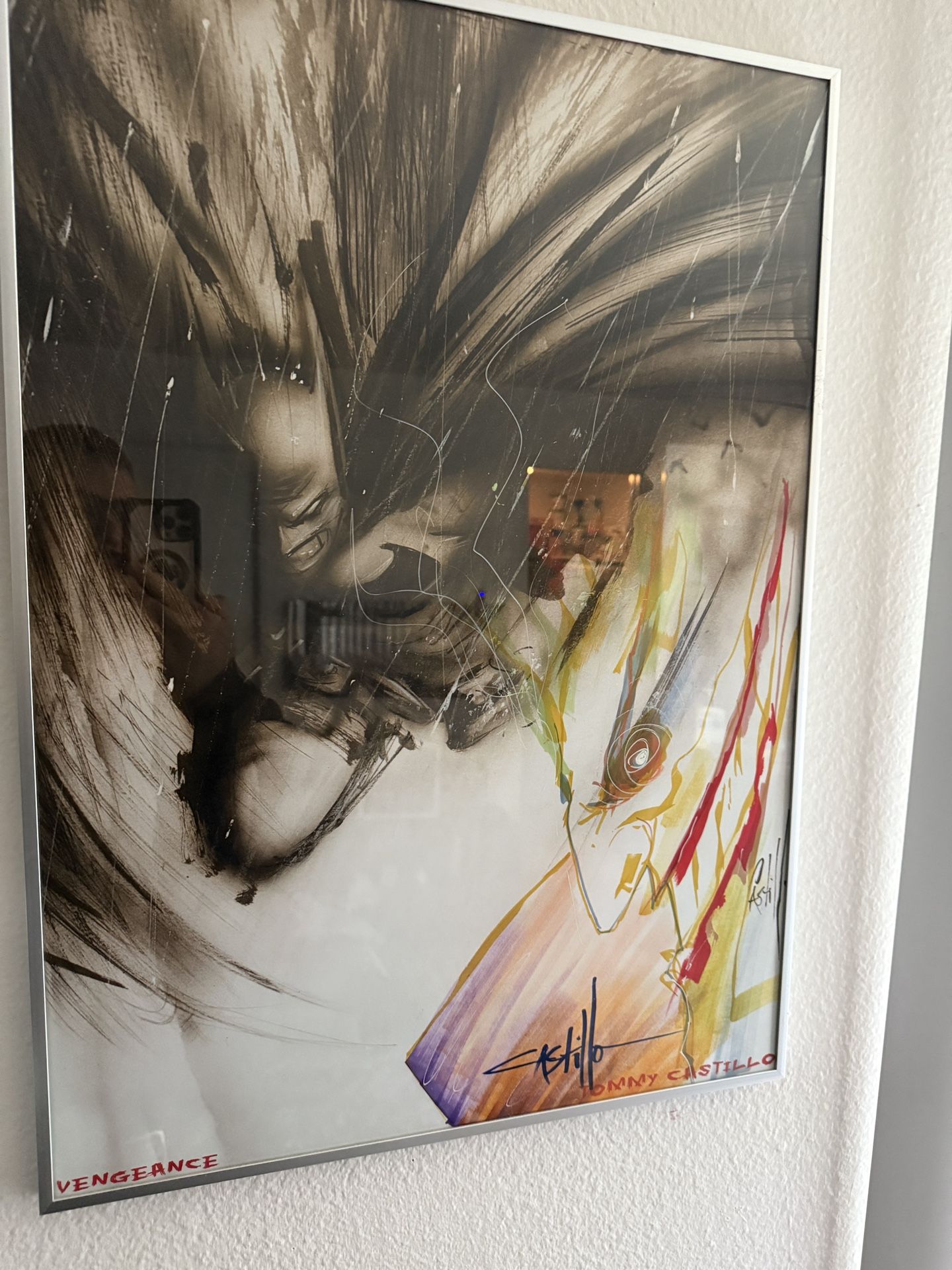Batman And Joker Original Artwork Signed By Tommy Castillo