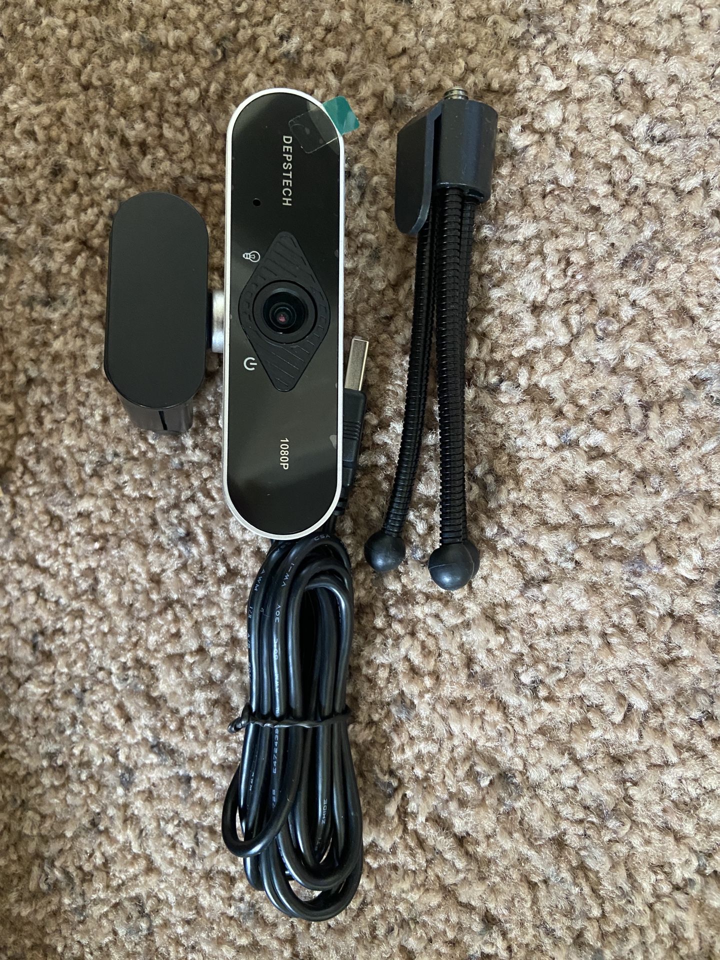 DEPSTECH 1080P HD Webcam w/ Microphone & Auto Light Correction