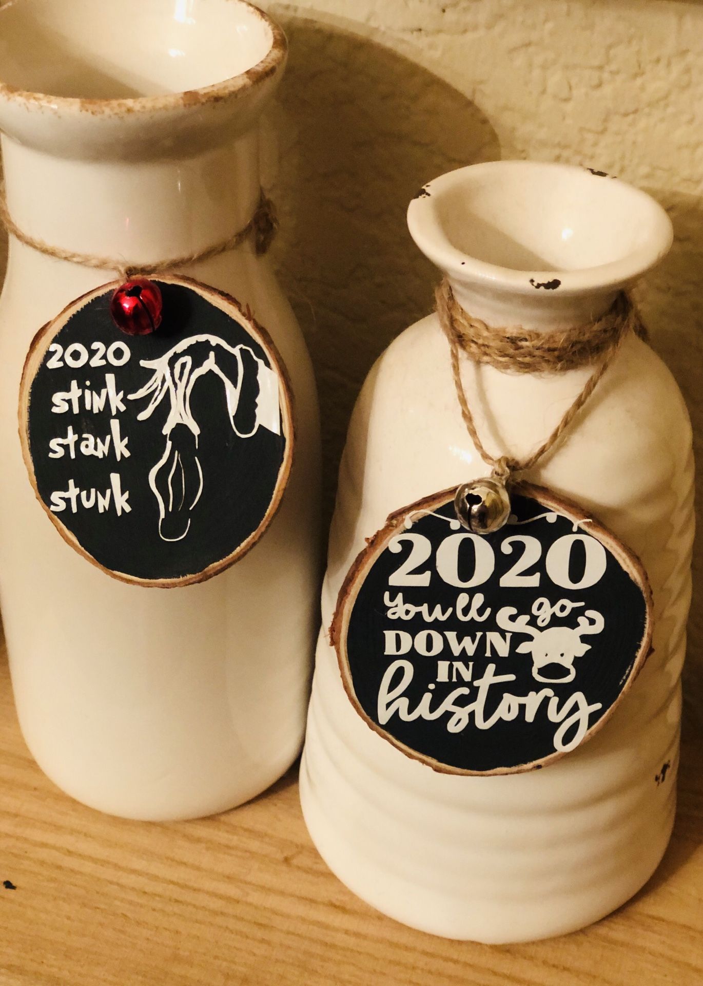 2020 Stink Stank Stunk Mask Ornament, Cute Funny You’ll go down in history, Pandemic, Custom made