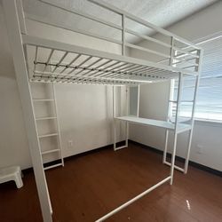 full size loft bed w desk
