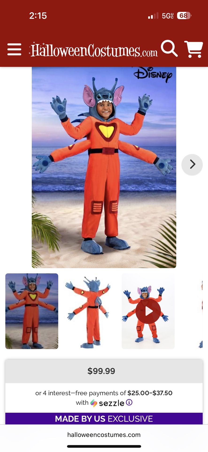 Stitch 626 costume