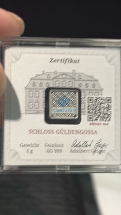 Schloss Güldengossa 1g Silver Bar AG.999