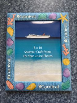 Carnival Cruise Photo Frame Holds 8 x 10 Photo