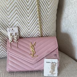 Saint Laurent Cassandre Envelope Chain Wallet