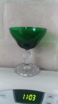 Green stem glassware