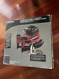Husky 2 Gallons Compressor With Brad Nailer And Pin Nailer Brand New In Box