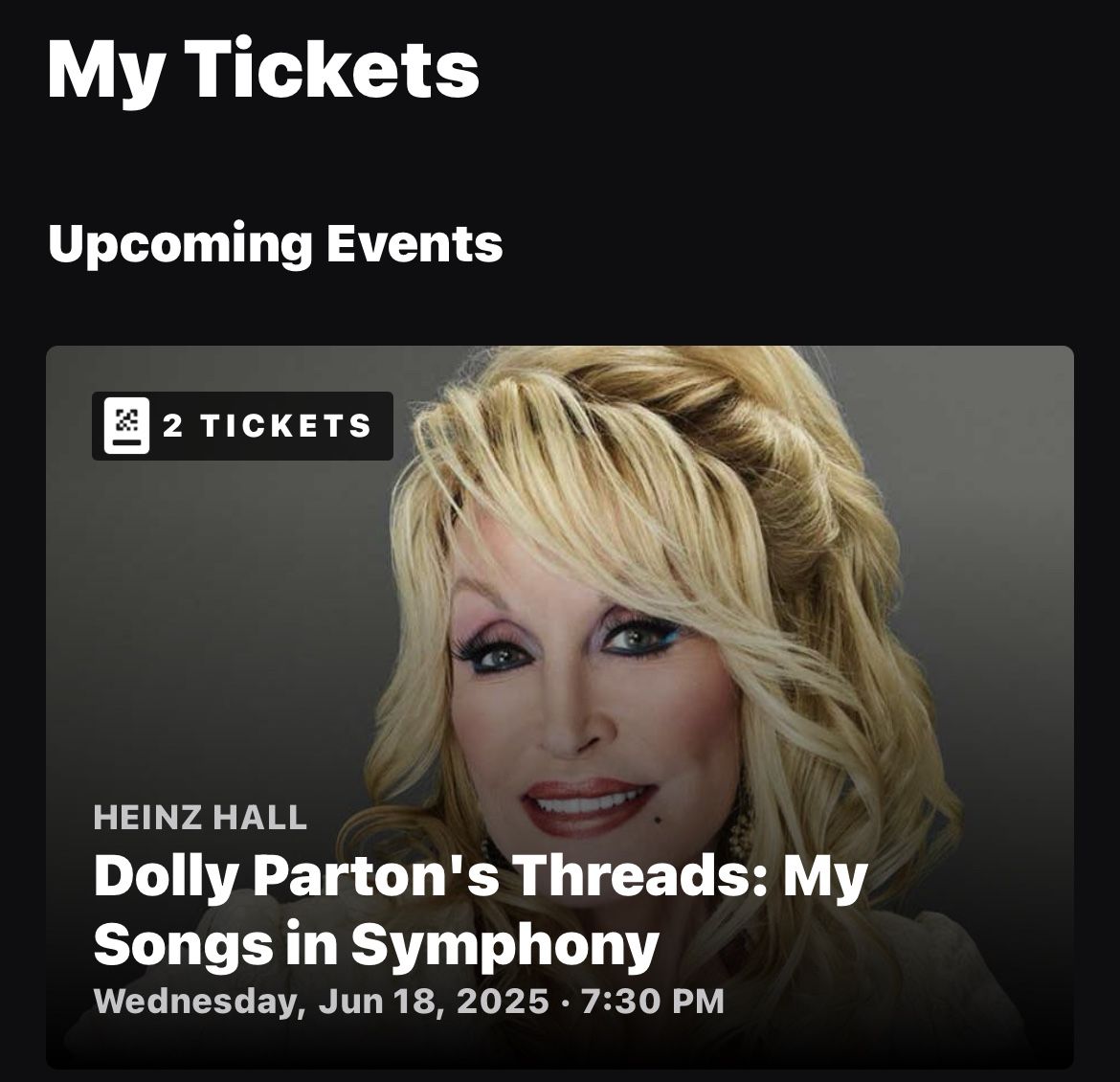 Dolly Parton Concert Tickets