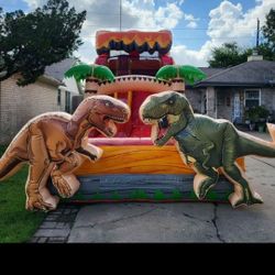 16 Ft Waterslide Dinosaur New 