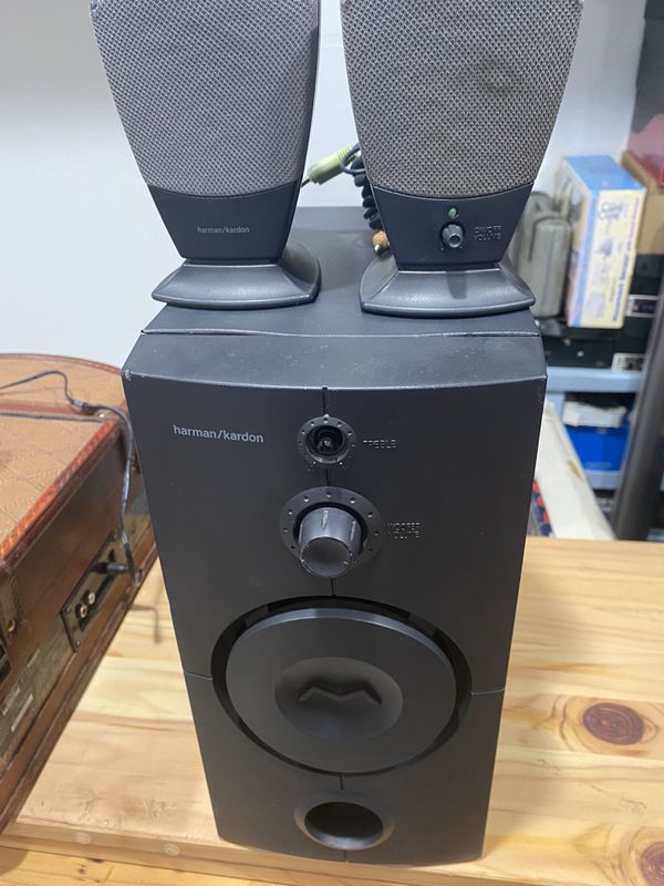 Harman / Kardon HK395 Subwoofer & 2 Satellite Speakers System for Sale
