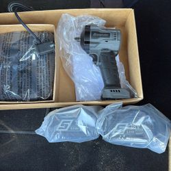 Snap On Impact 3/8 Drive And Socket Set With 2 Batteries And Charging Port