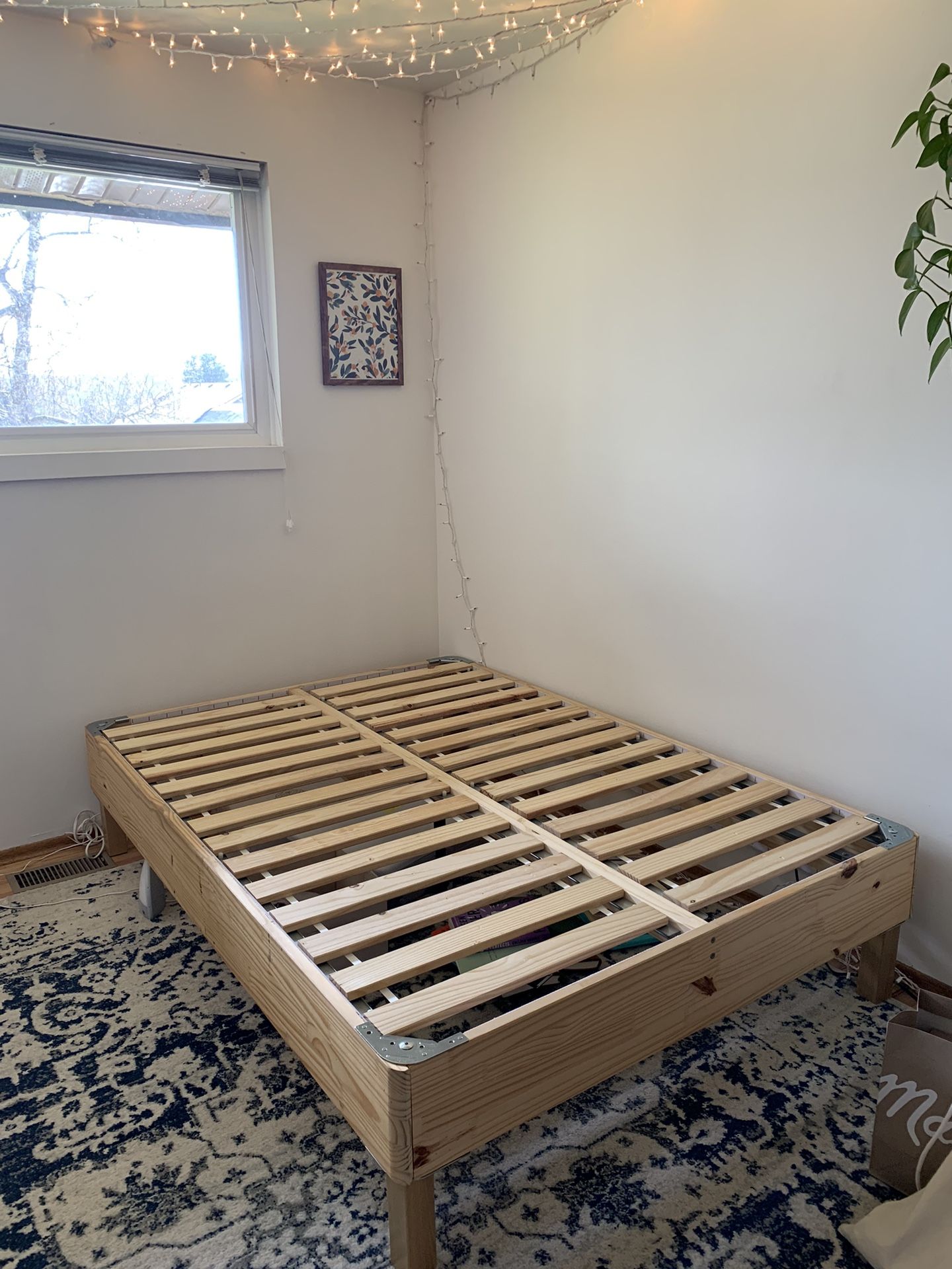 IKEA Slatted Wooden Bed Frame, FULL