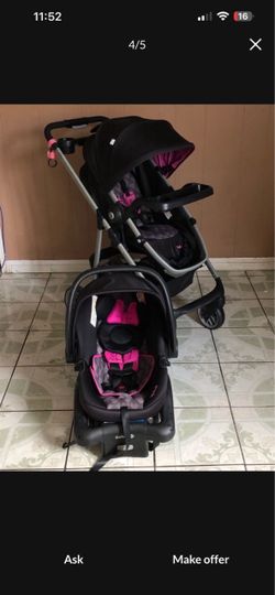 MINNIE MOUSE TRAVEL SYSTEM CAR SEAT STROLLER AND BASSINET 3 IN 1