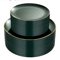 Plates 100 Pzs Total 50 Dinner /50 Dessert  $25