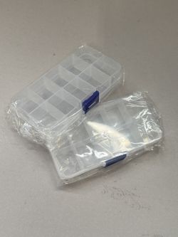 Small Compartment Organizer Boxes – Set of 2, New