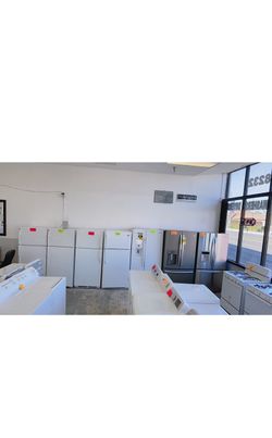 Refrigerators available in different sizes, brands, and price ranges.