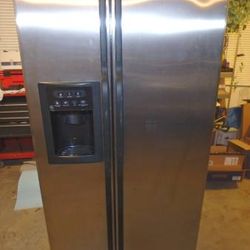 FREE GE Side by Side Stainless Steel Refrigerator